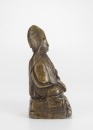 Tibetan 17th/18h Century - A Bronze Figuer Of Fifth Dalai Lama. - 3