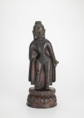 Pala 12th/13th Century Or Earlier - A Hard Stone Red And Black Lacquer Figure Of Sakyamuni (Box)