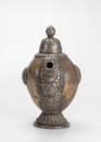 Tibetan 18th/19th Century - A Bone inliad Silver Pot And Cover - 3
