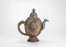 Tibetan 18th/19th Century - A Bone inliad Silver Pot And Cover - 5