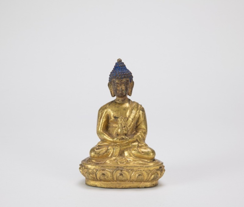 Tibetan 19th Century - A Gilt - Bronze Figure Of Amitayus