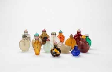 A Group Of Fifteen Sunff Bottles.