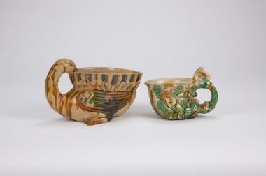 Tang Dynasty - A Two Tang Sancai Cups