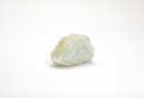 A White Jade Carving of a Recumbent Lion, Late Qing - 5