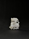 A White Jade Carved &lsquo;Dragon&rsquo; pendant